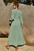 Floral Puff Sleeve Flounce Dress